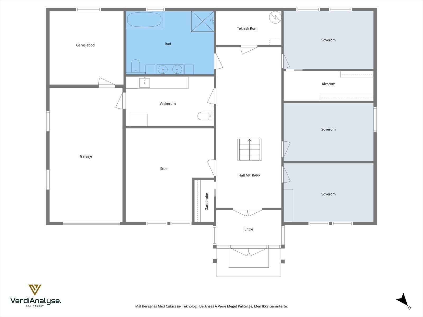 Planløsning 1. etg. Galleribilde