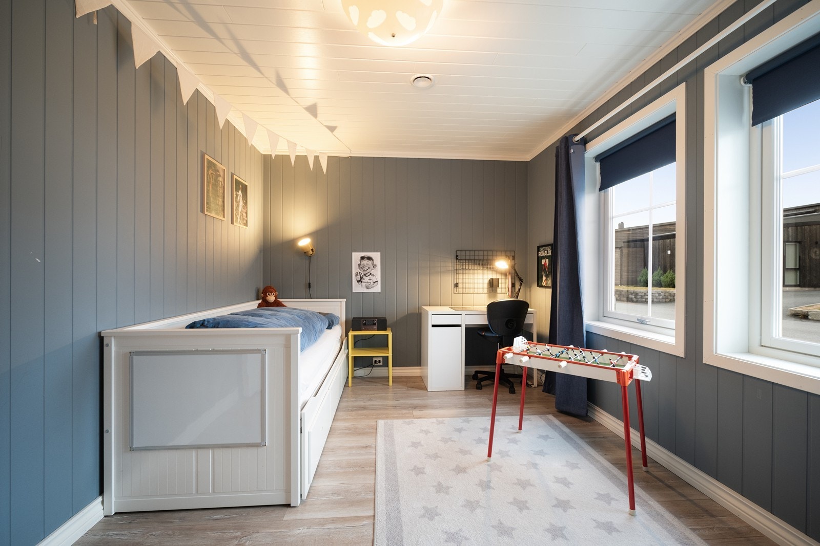 Det tredje soverommet i 1. etg. har også doble vinduer. Galleribilde