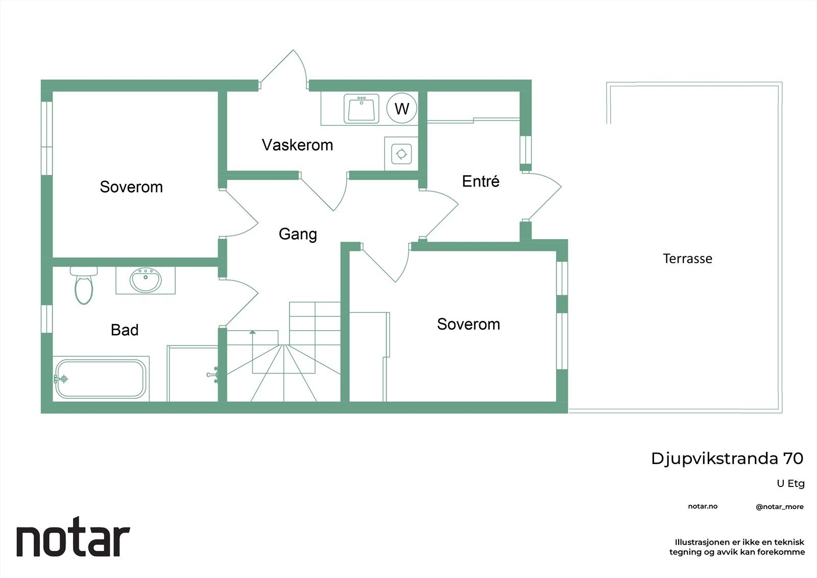 Plantegning første etasje Galleribilde