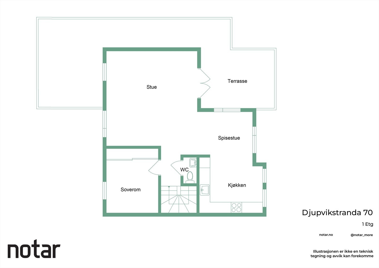 Plantegning 2. etasje Galleribilde