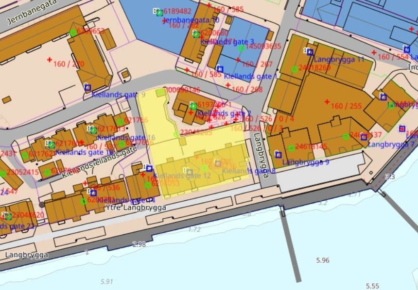 Kart over sameiets tomt Galleribilde