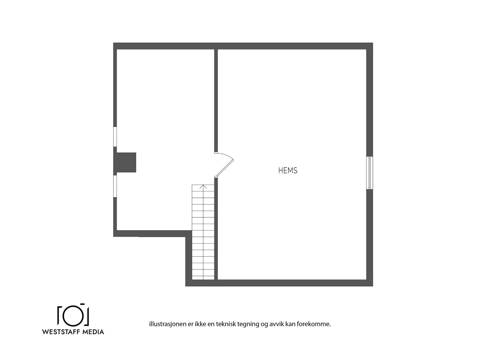 Plantegning hems Galleribilde