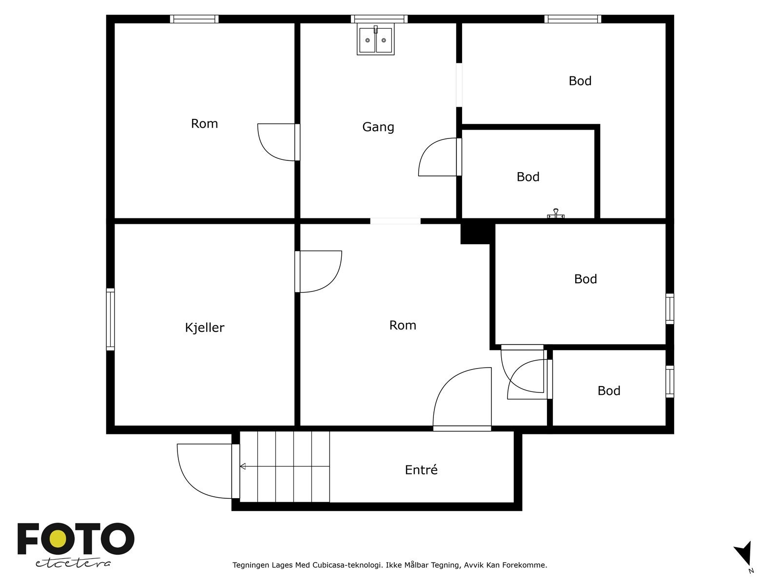 Veiledende planskisse kjeller. Ikke målbar Galleribilde