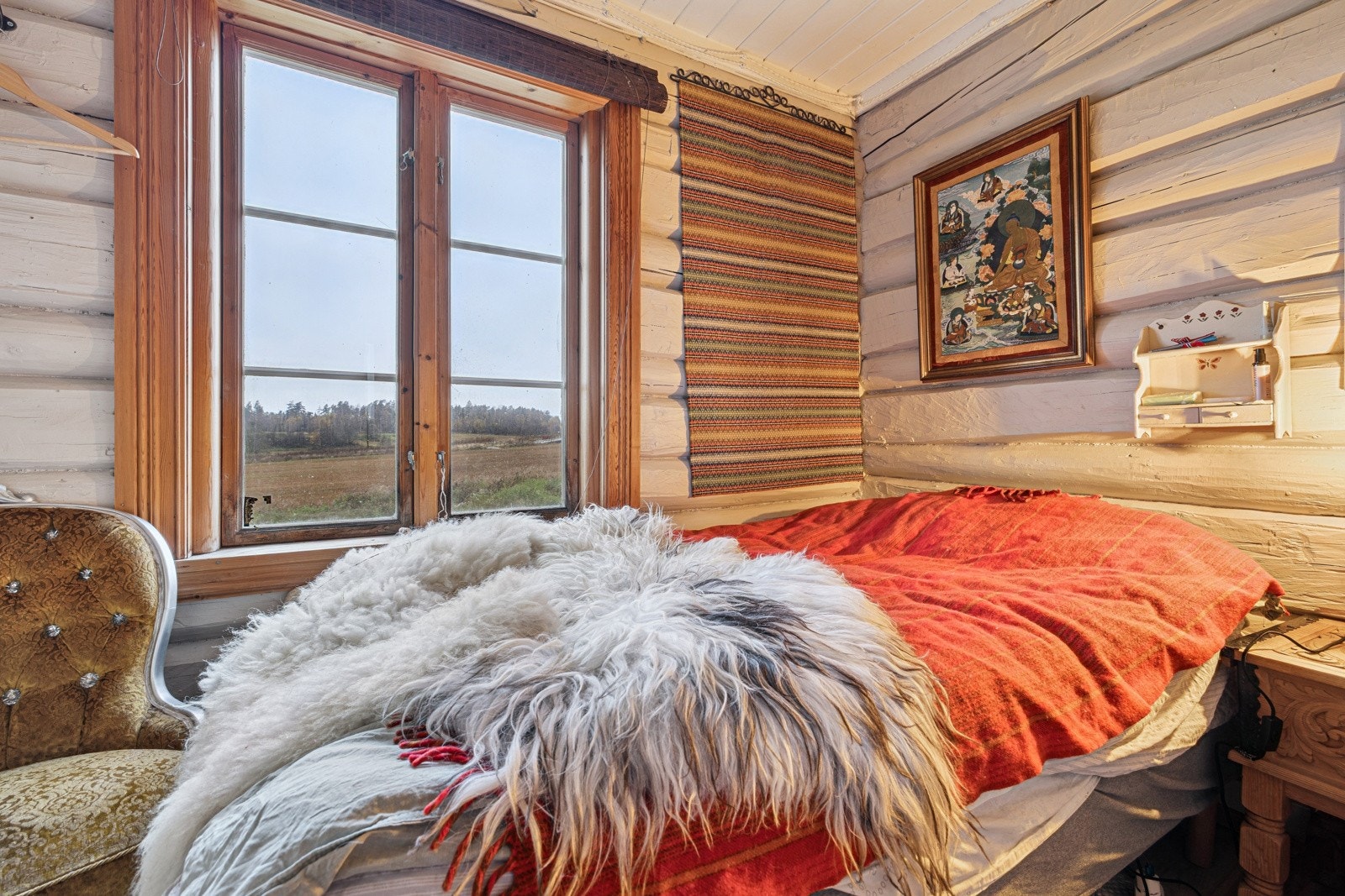 Ett av de tre soverommene i bolighuset Galleribilde