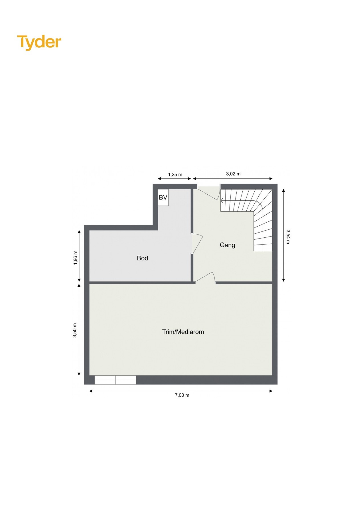 Plantegning kjeller Galleribilde