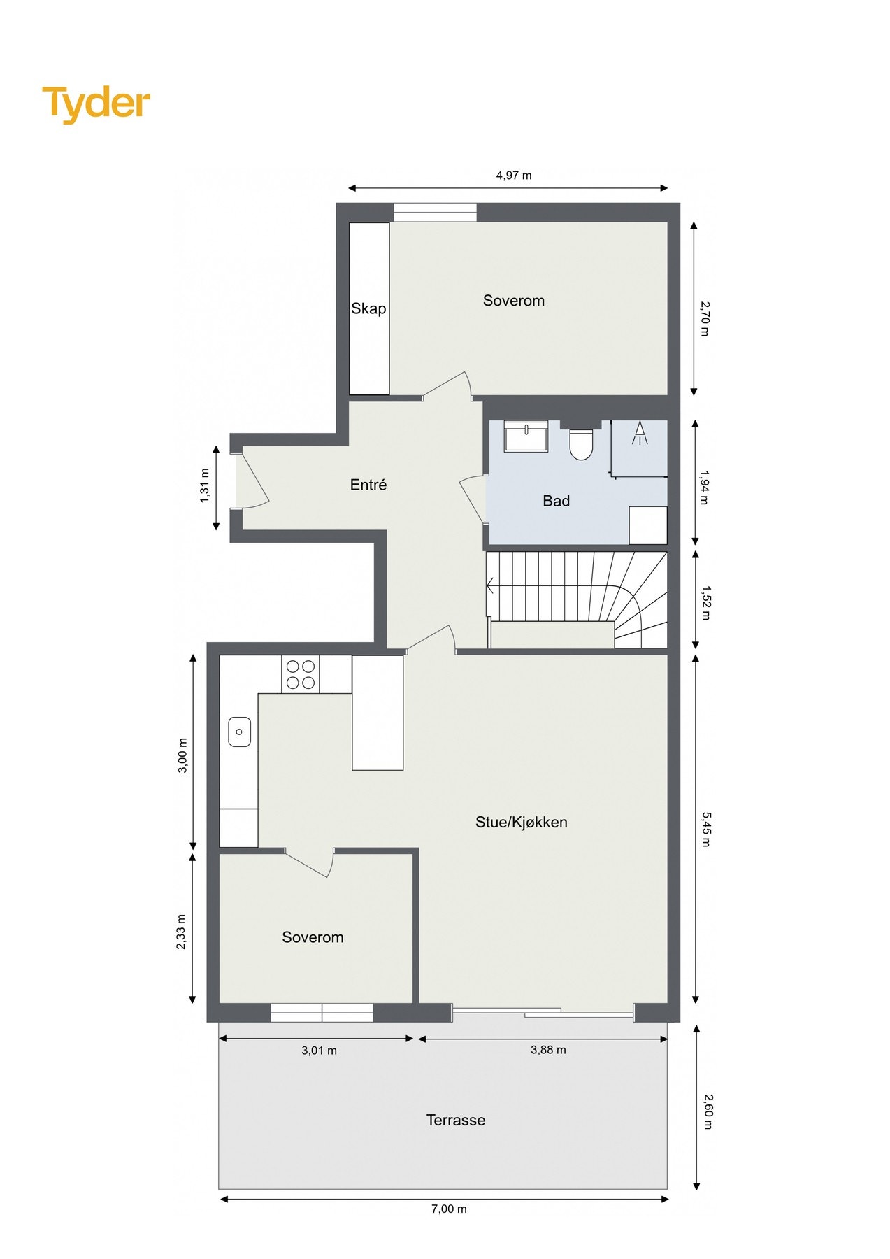 Plantegning 1.etasje Galleribilde