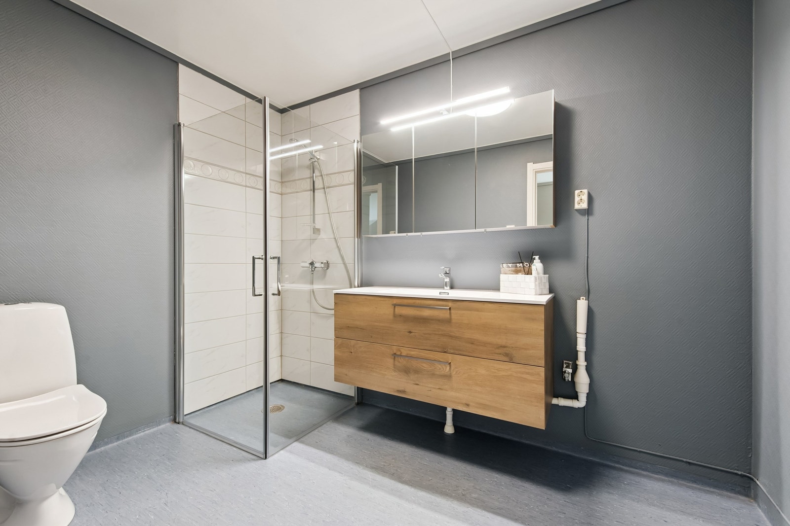 Her er det varmekabler i gulvet for ekstra komfort. Galleribilde