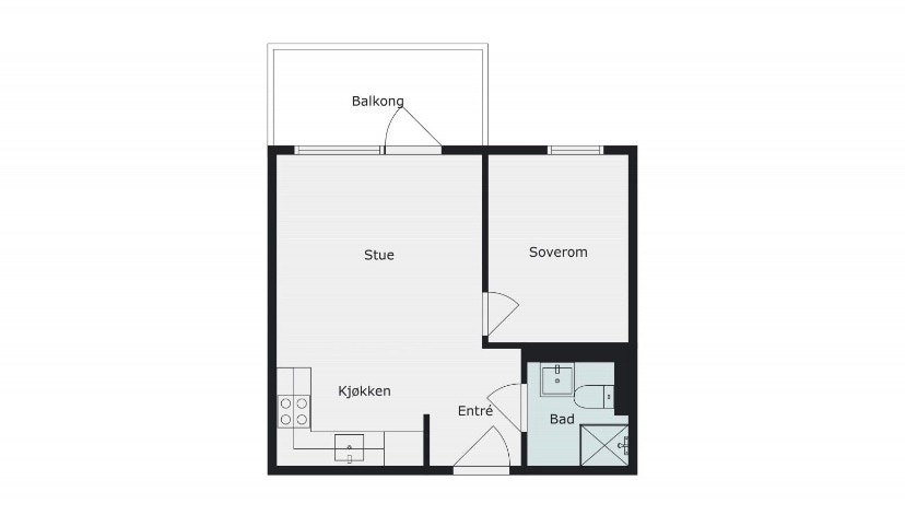 Plantegning Galleribilde