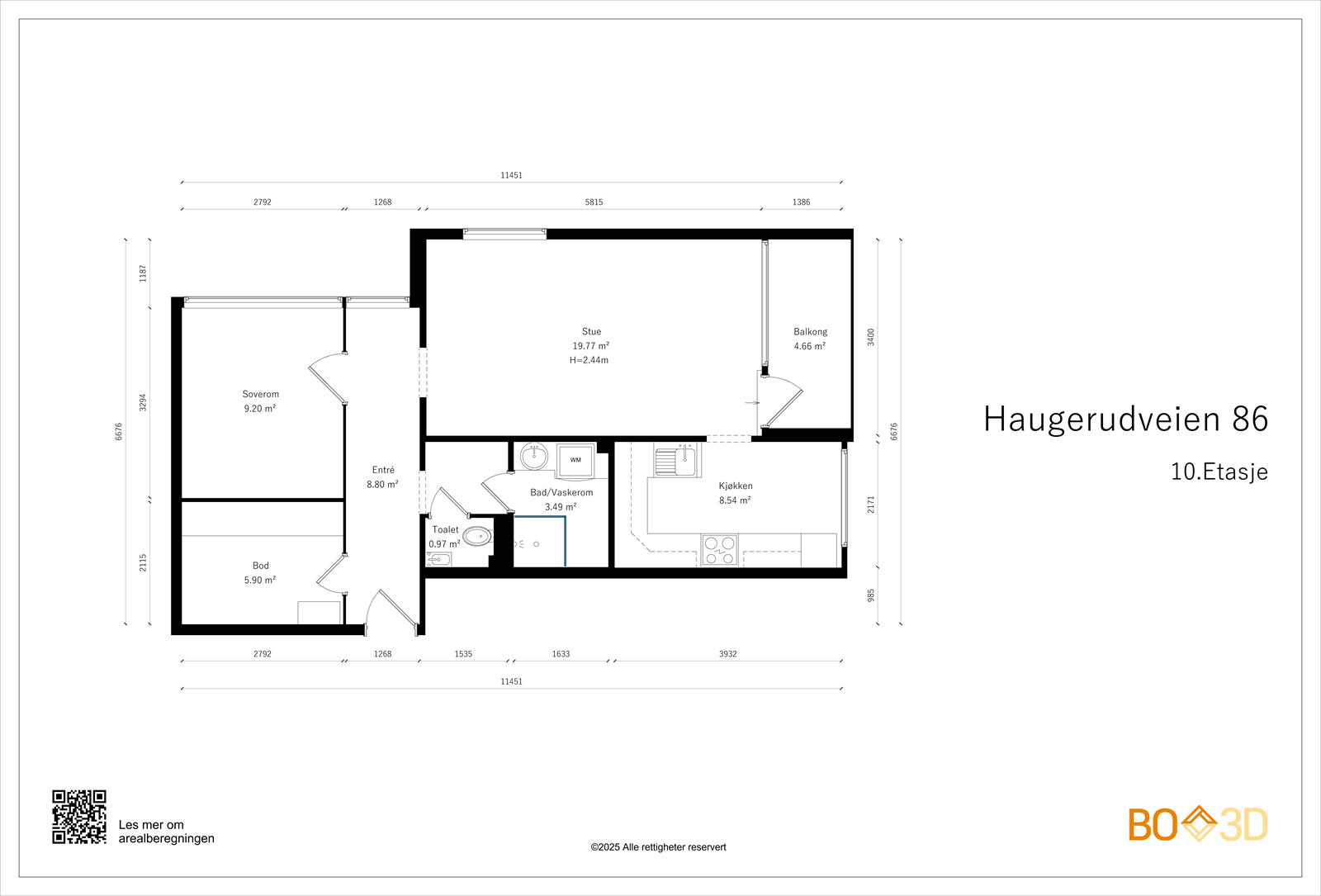 Plantegning Galleribilde