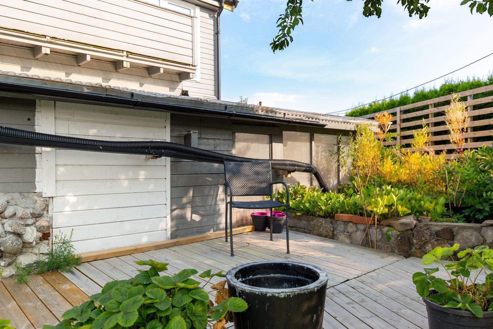 Hyggelig og grønt uteområde som deles med eier av huset. Galleribilde