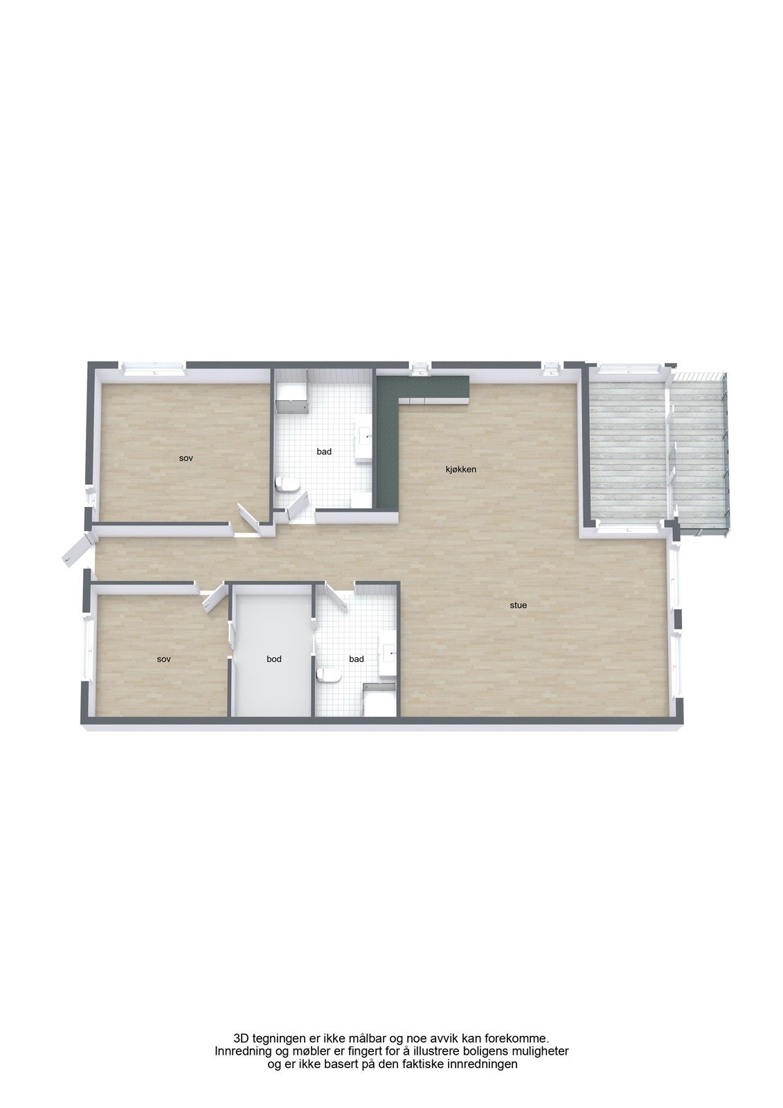 EM TV Buervegen 21 - 3D - EM TV Buervegen 21 - Letterhead Galleribilde