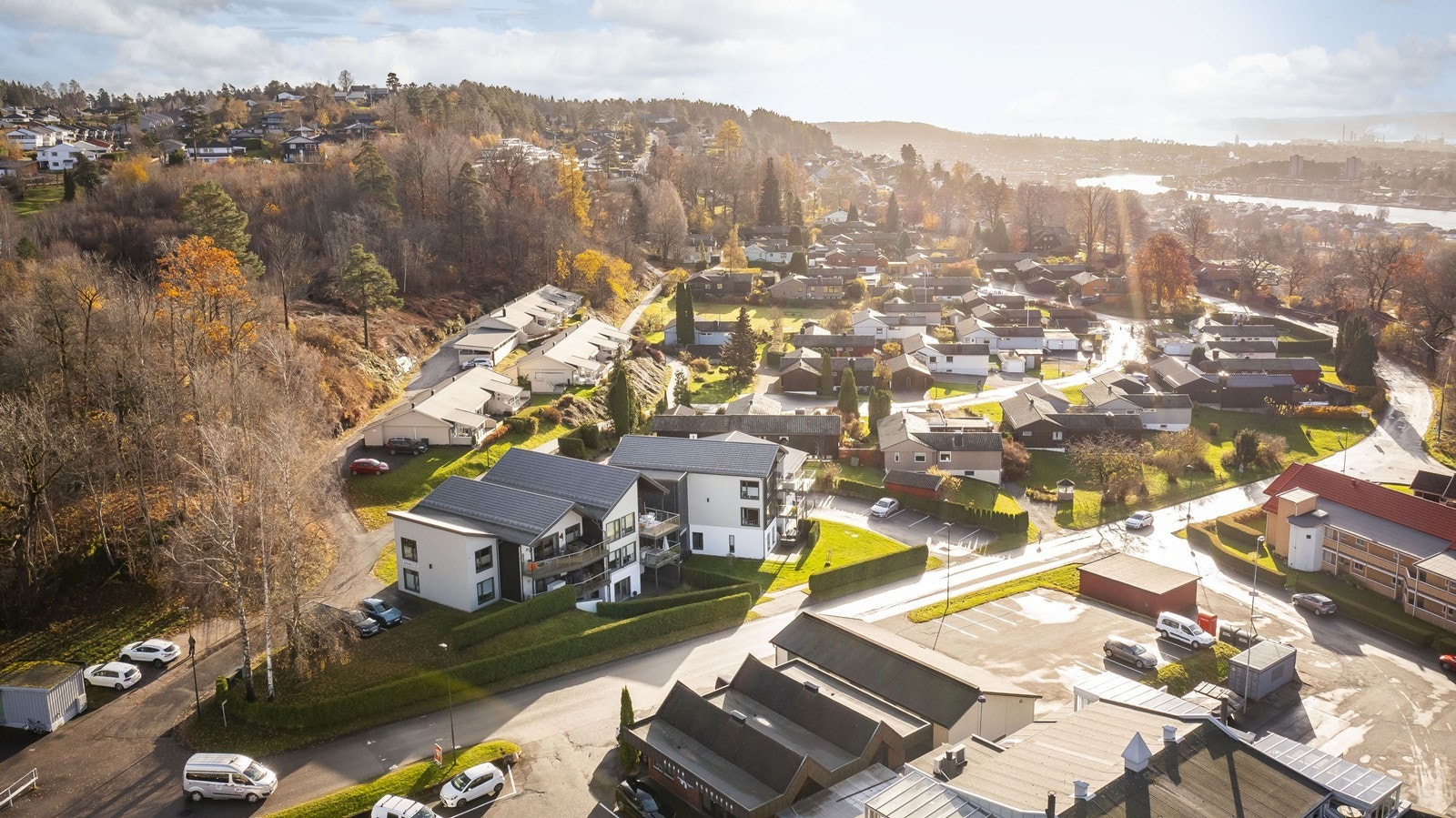 Leiligheten ligger i et veletablert boligstrøk Galleribilde