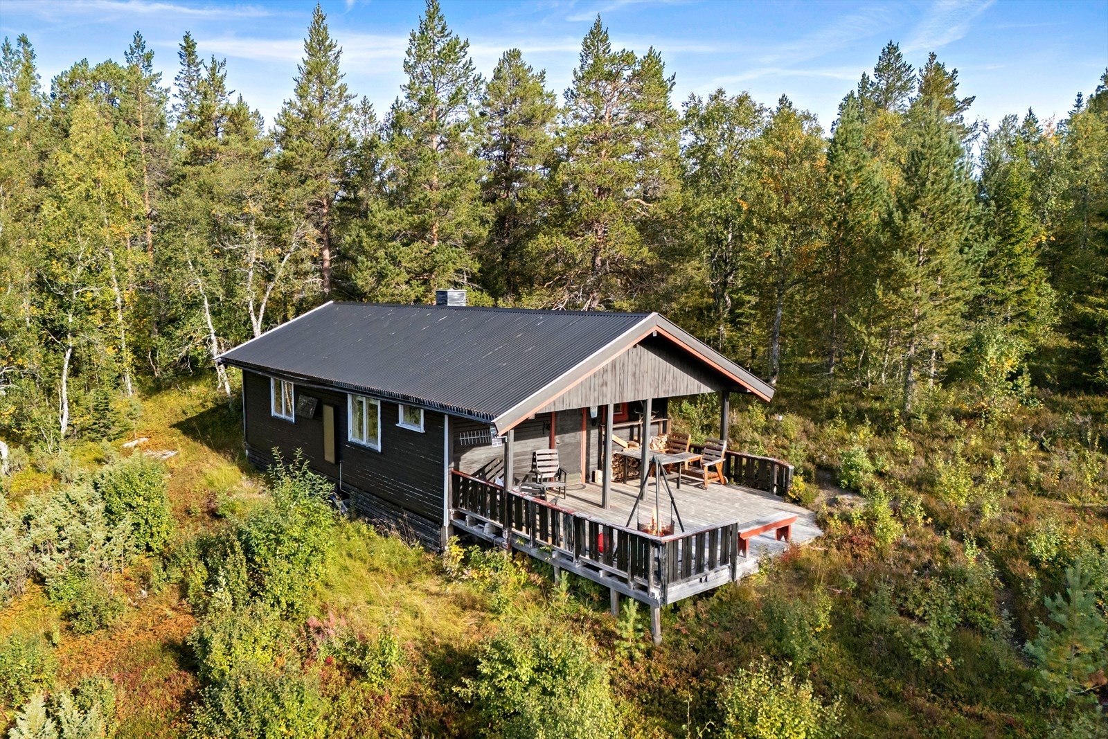 Reinfjellia 34 - eldorado med kort vei til Mo. Hytta er romslig og passer ypperlig som familiehytte. Galleribilde