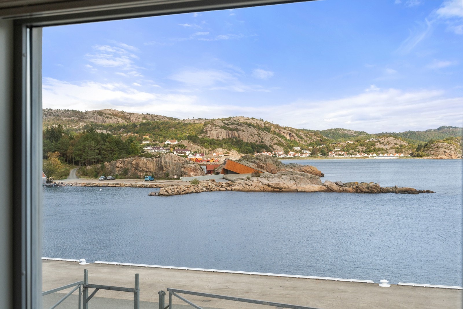 Utsikt fra hotellrom. Galleribilde