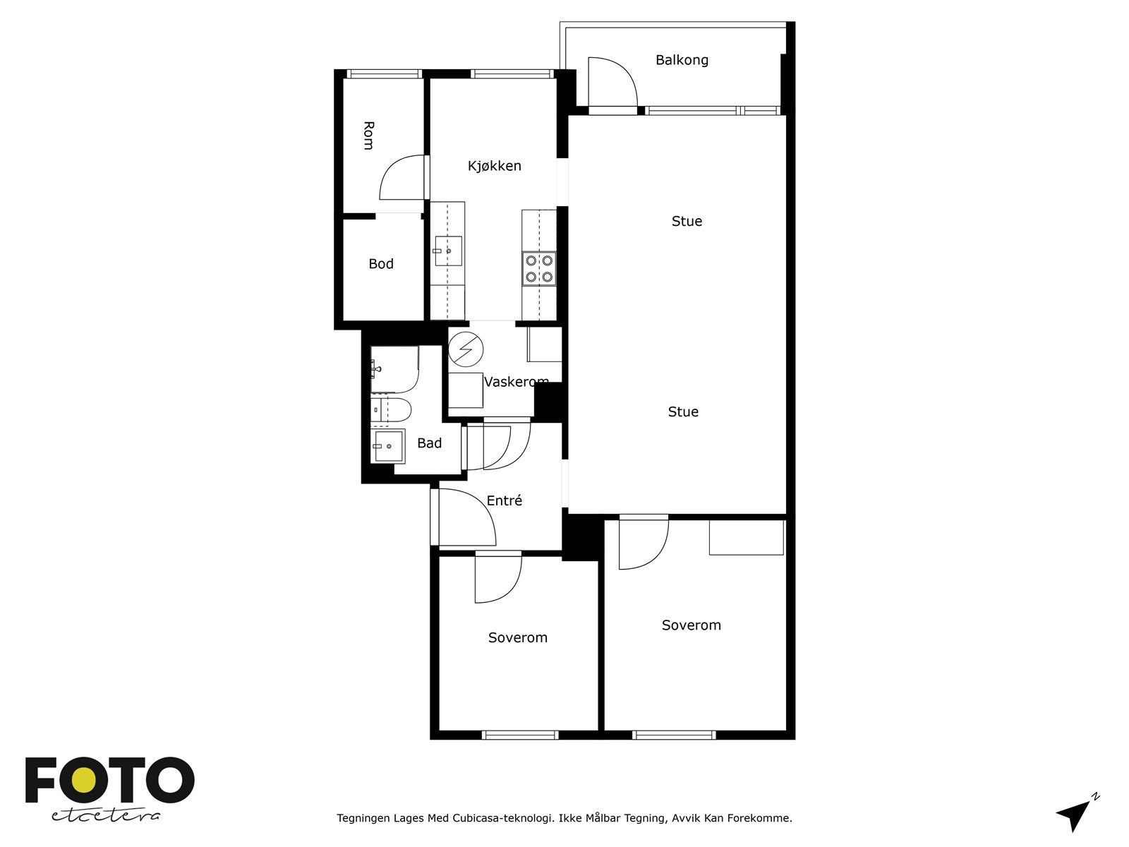 Veiledende plantegning - Ikke målbar Galleribilde