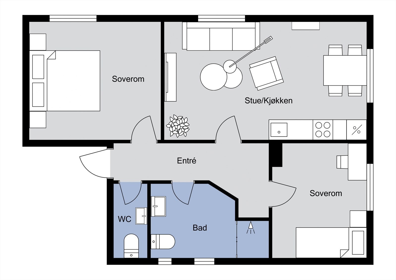 Plantegning. Galleribilde