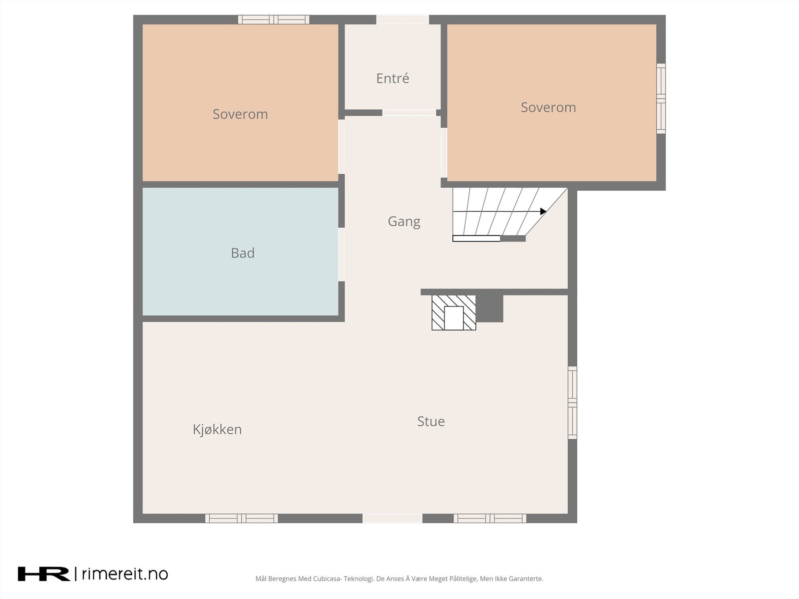 1. etasje plantegning Galleribilde