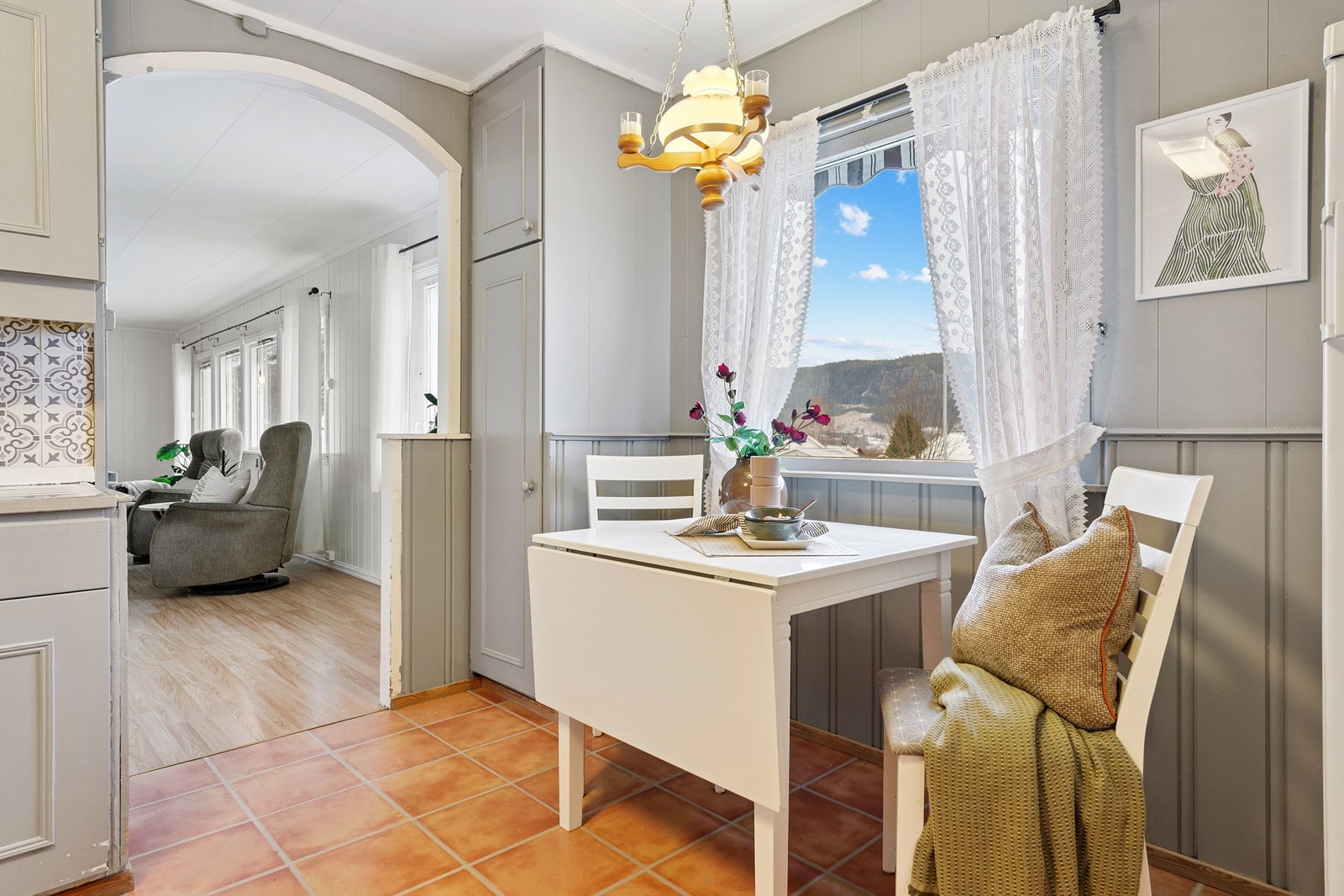 Her er det også plass til en hyggelig spisekrok. Galleribilde