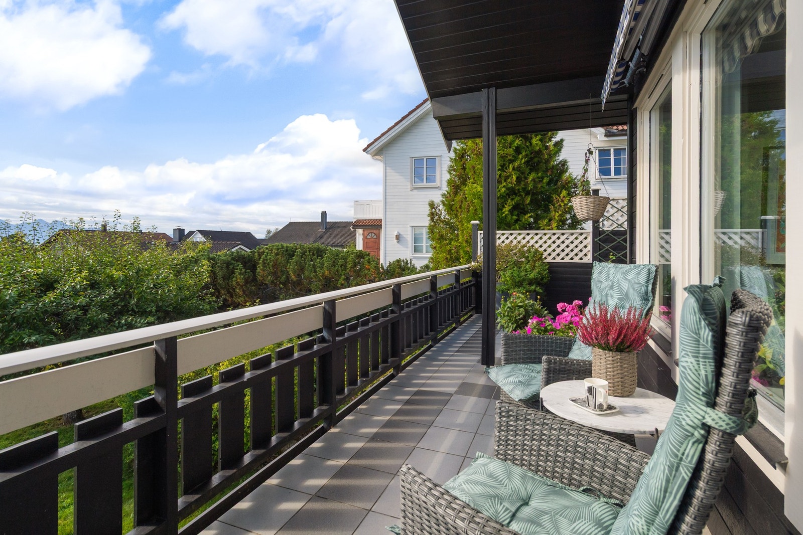 Verandaen er delvis overbygd Galleribilde