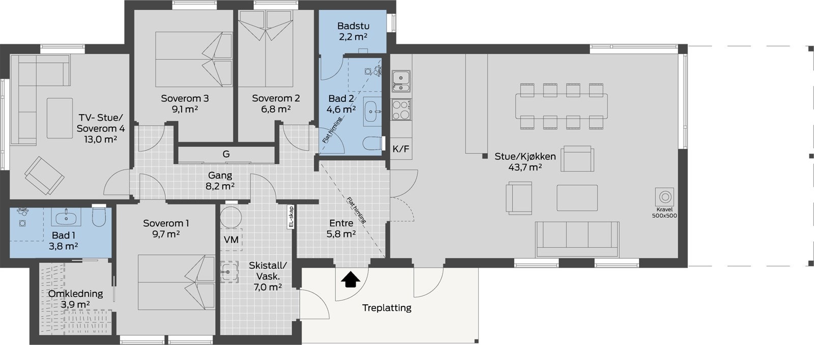 Plantegning Galleribilde