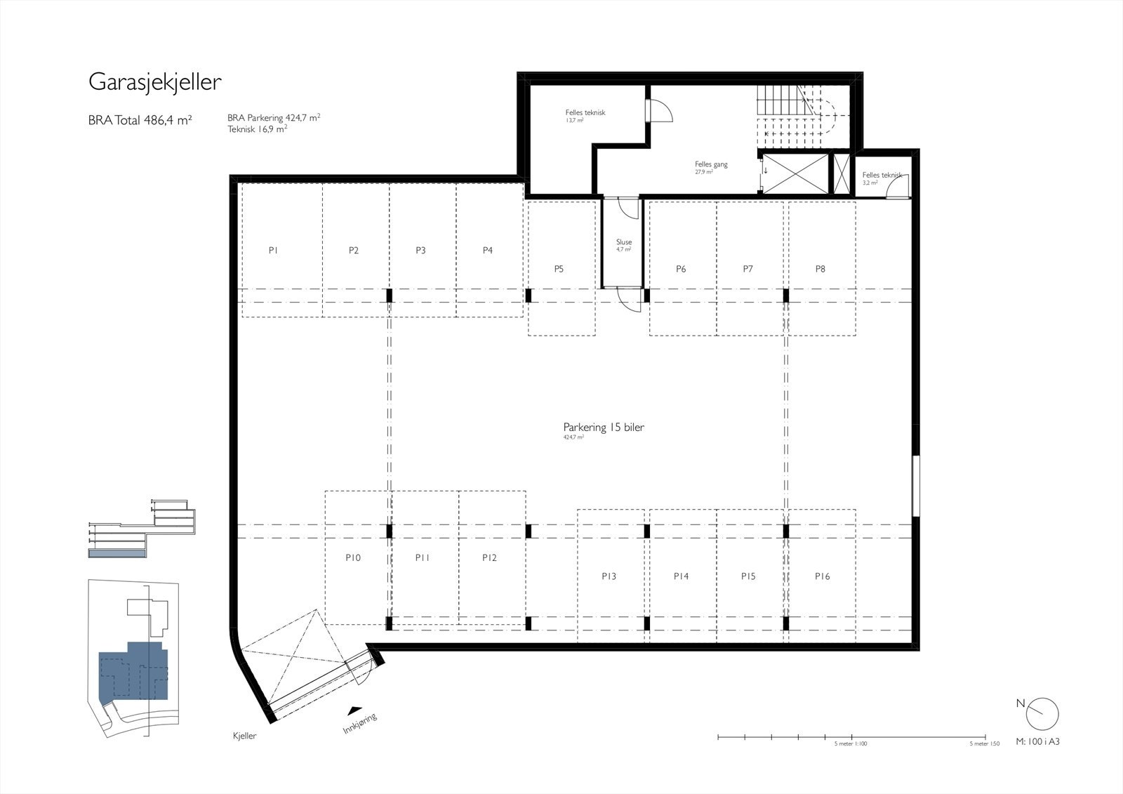 Parkeringsplan. Galleribilde