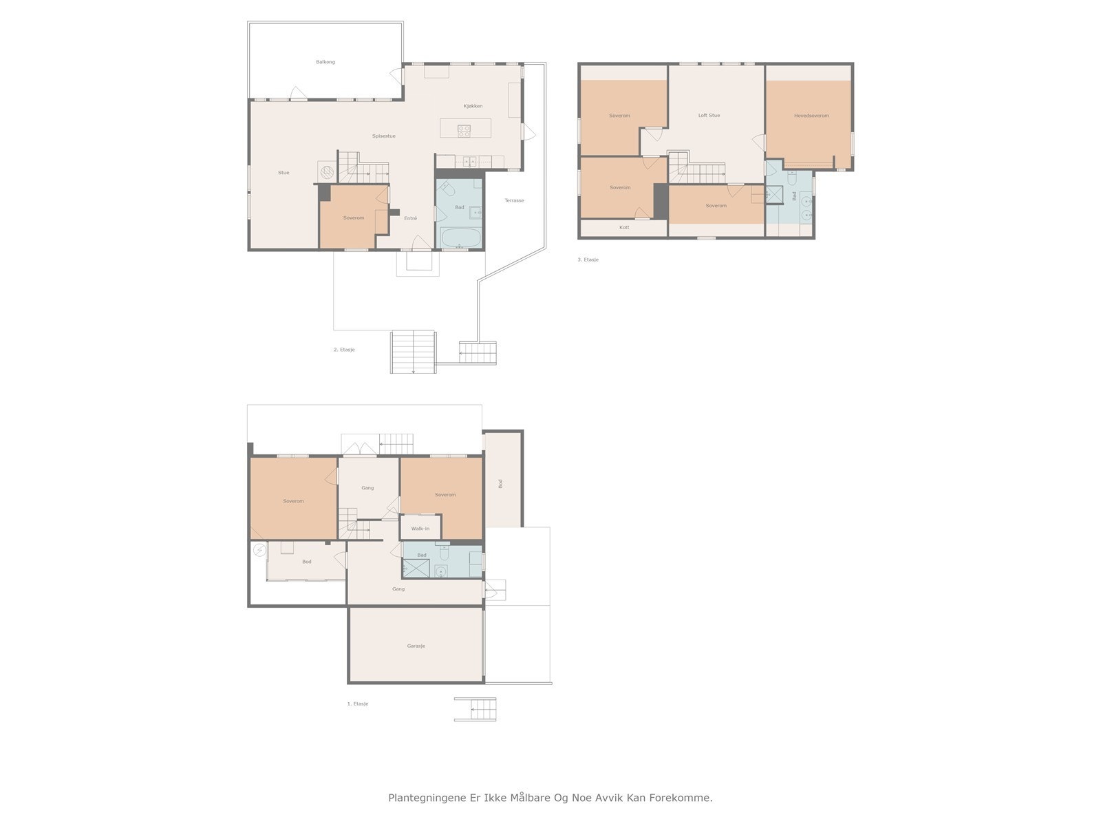 Plantegning alle etasjer... Galleribilde