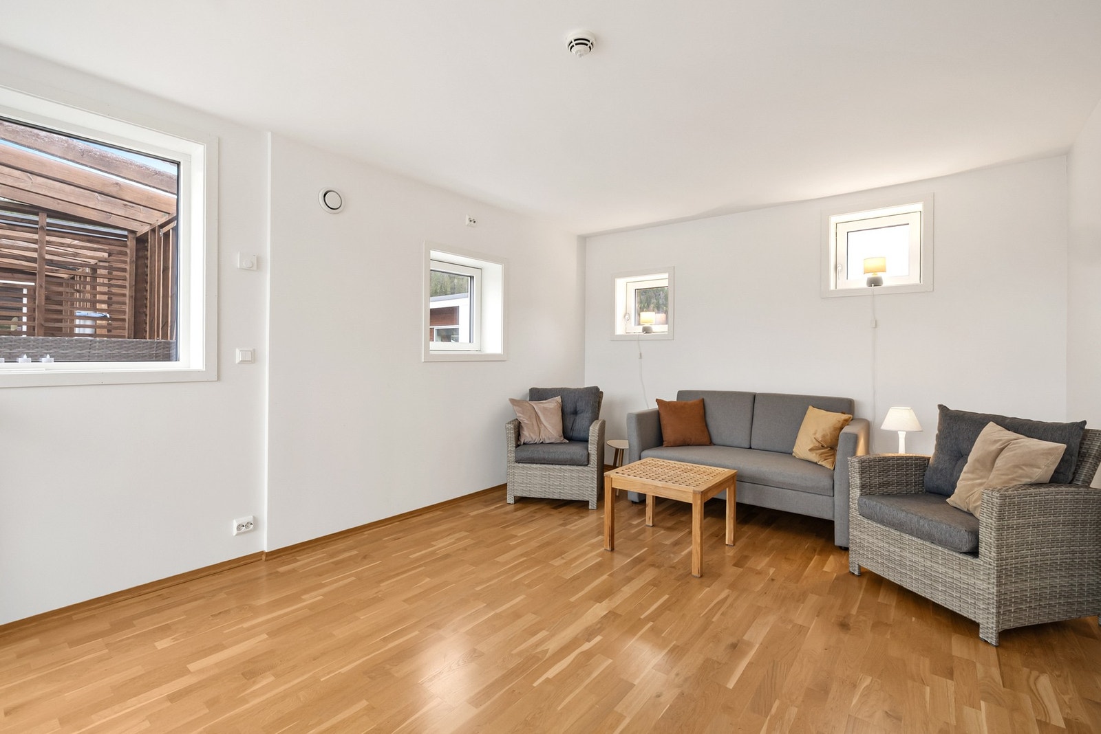 Loftetasjen et er fleksibelt tilskudd. Innred etter behov, kanskje som et ekstra soverom eller hjemmekontor? Galleribilde