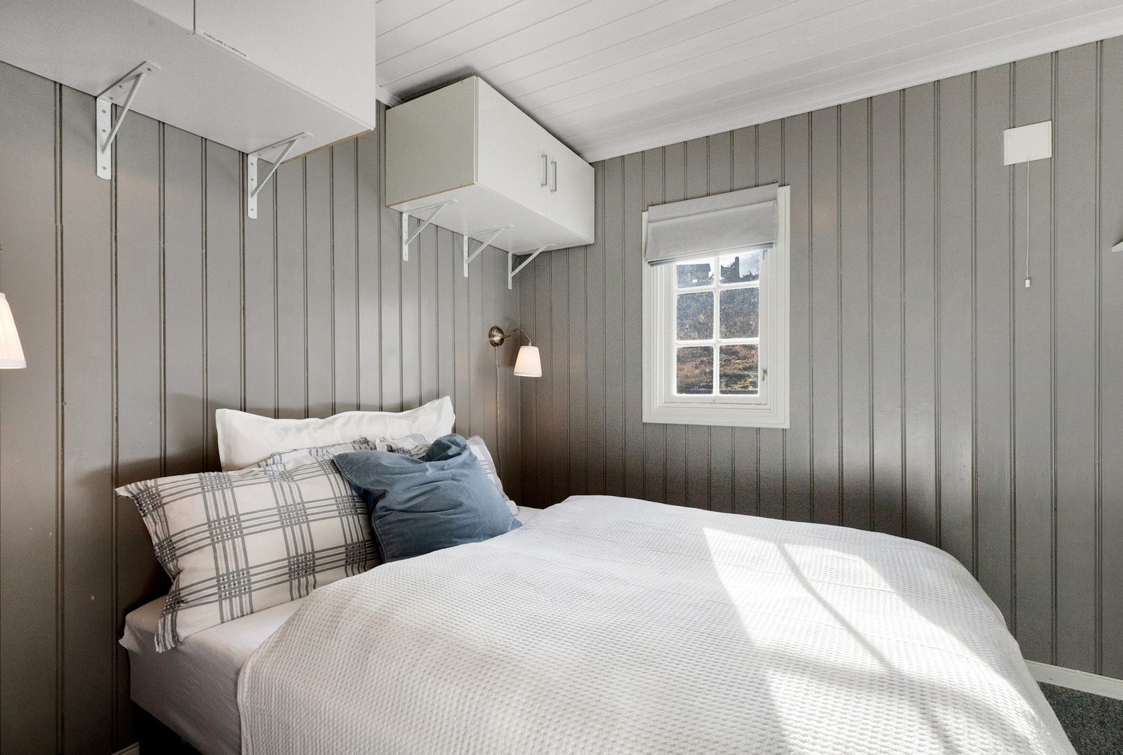 Hytta har tre soverom Galleribilde