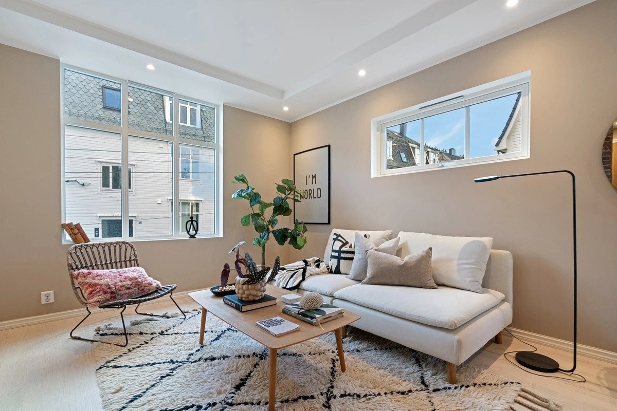 Stue med gode lysforhold Galleribilde