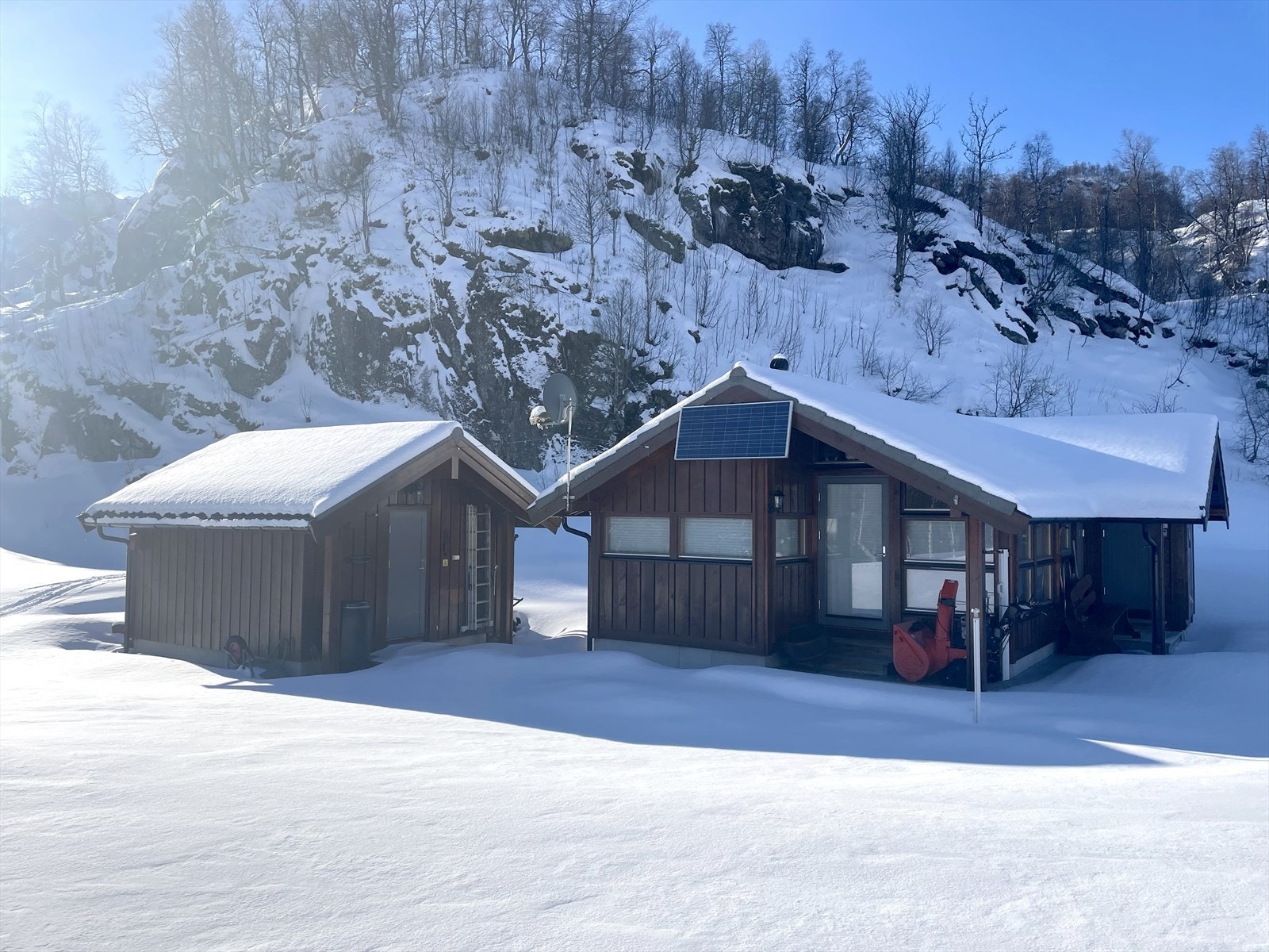 Fasade vinter Galleribilde