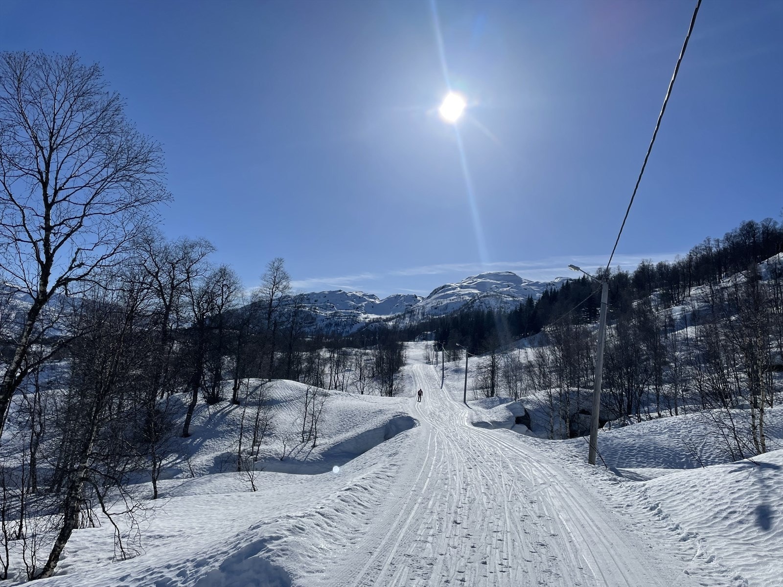 Meget flotte skiforhold med mange kilometer oppkjørte løyper Galleribilde