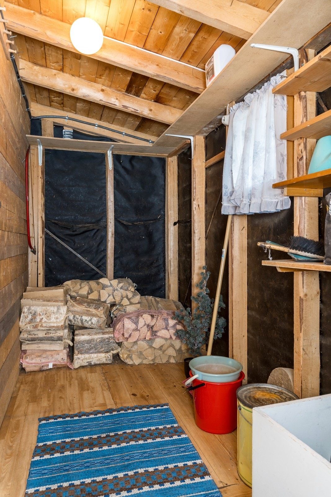 Boden er ideell for vedlagring. Galleribilde