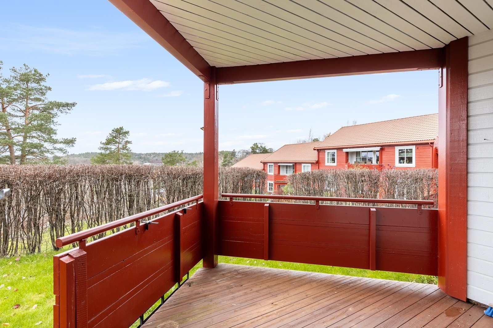 Praktisk overbygd terrasse Galleribilde