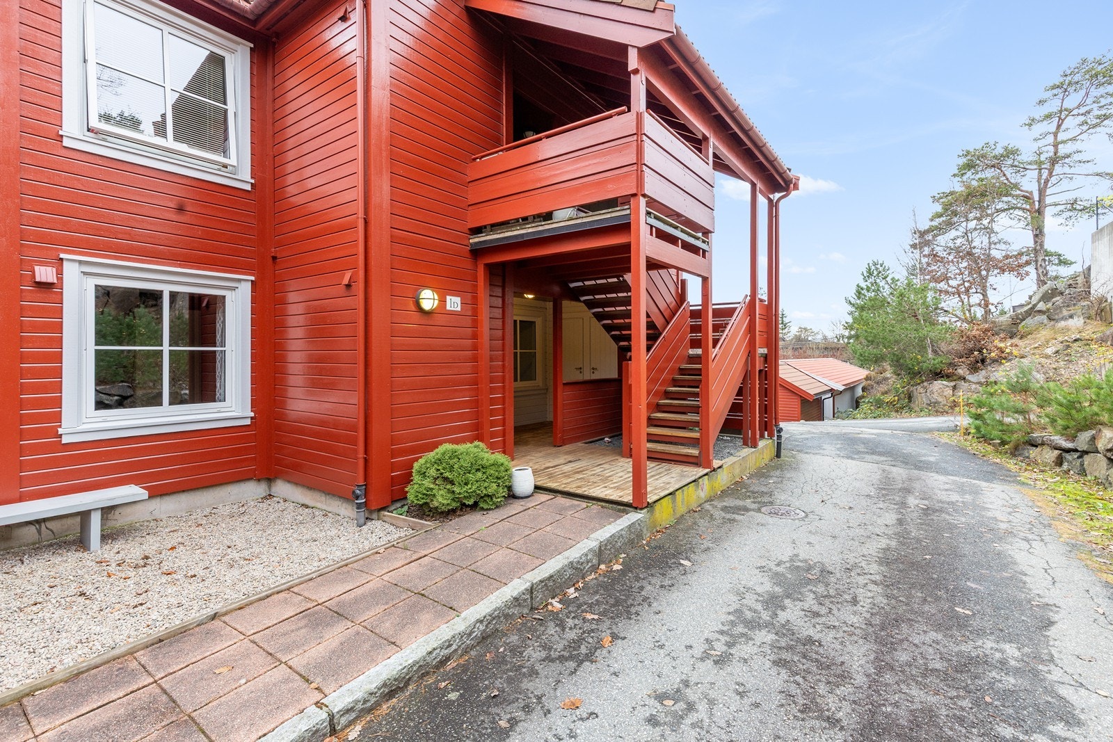 Overbygd inngangsparti Galleribilde