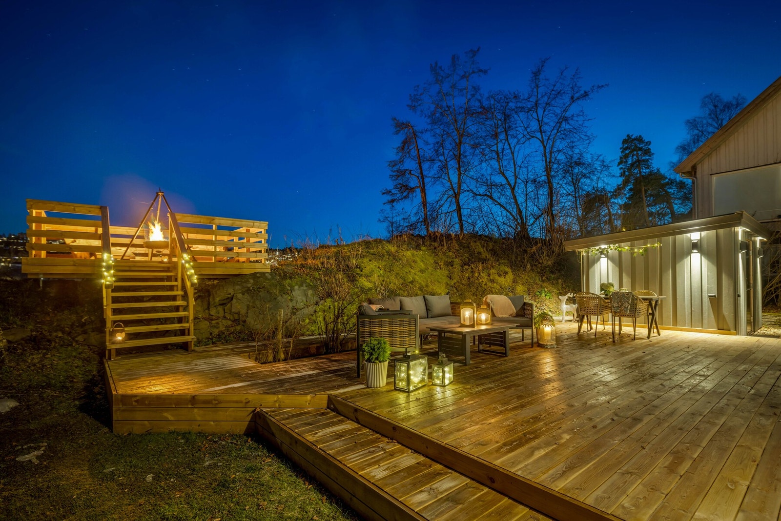 Alle uteplassene innbyr til både stille stunder og lange, sosiale kvelder. Galleribilde