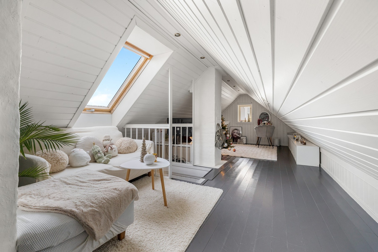 Innredet rom på loft - ikke bruksendret/godkjent for varig opphold Galleribilde