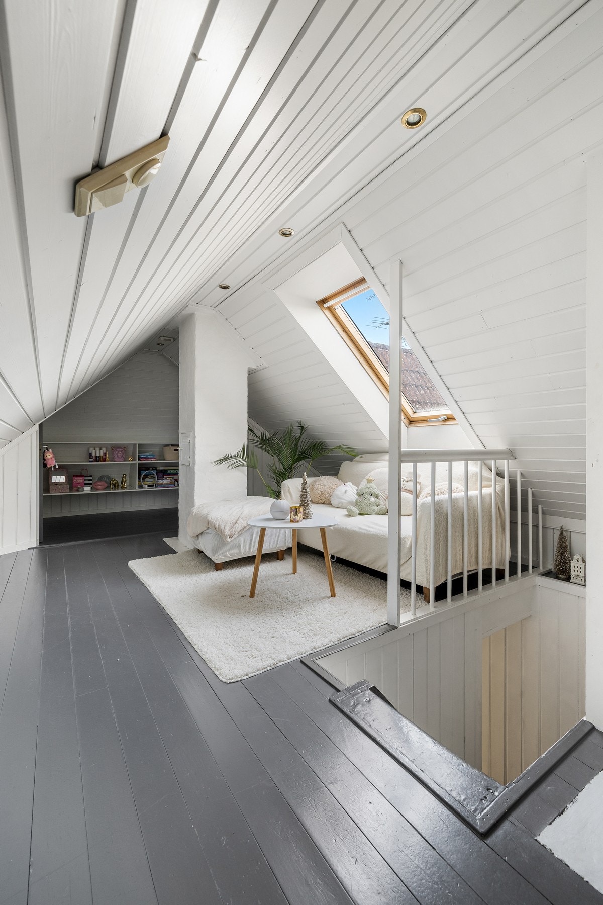 Innredet rom på loft - ikke bruksendret/godkjent for varig opphold Galleribilde