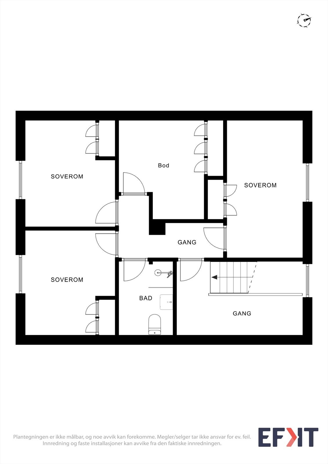 Plantegninger 2.etasje Galleribilde