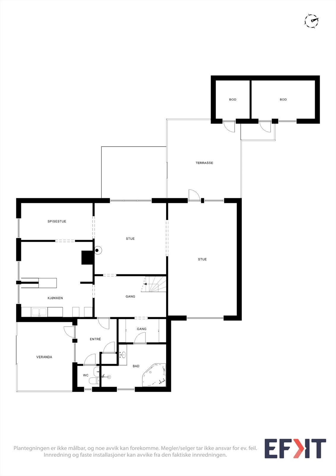 Plantegninger 1.etasje Galleribilde