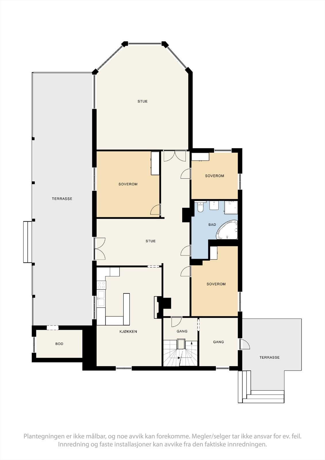 Plantegning av 1. etasje Galleribilde