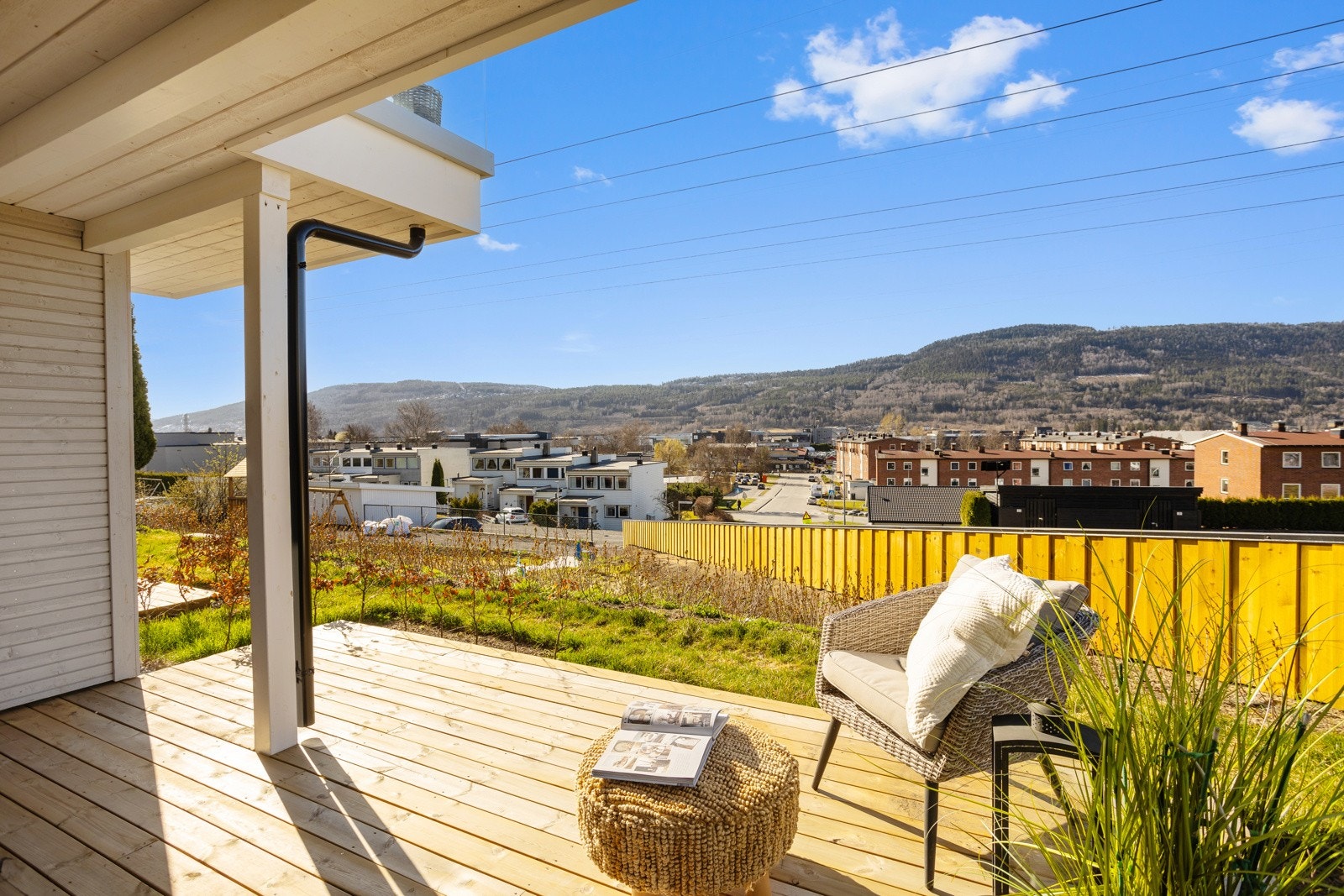 Terrasse utenfor hovedsoverom Galleribilde