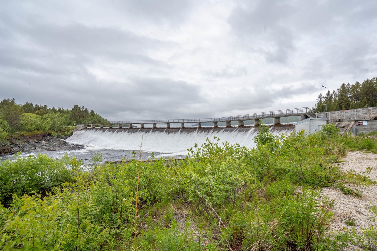 Demningen ved Gaggavann Galleribilde