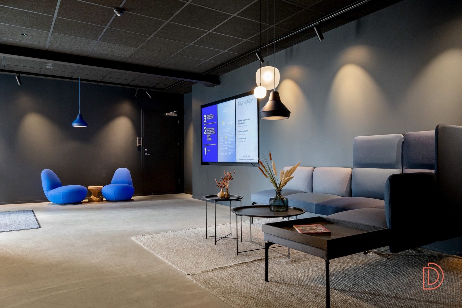 Hyggelig lobby og velkomstssone Galleribilde