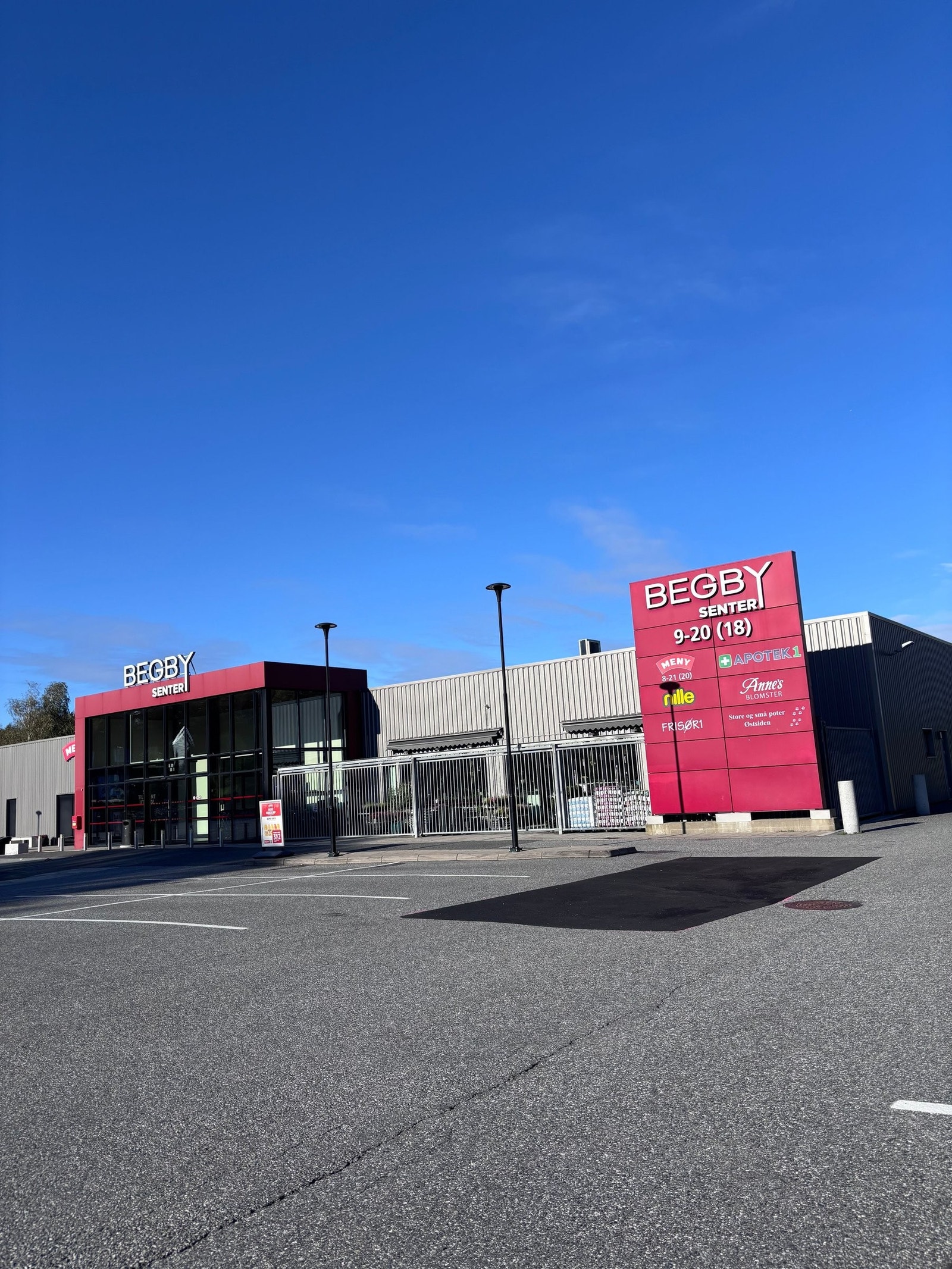 Begby senteret ligger i nærheten Galleribilde