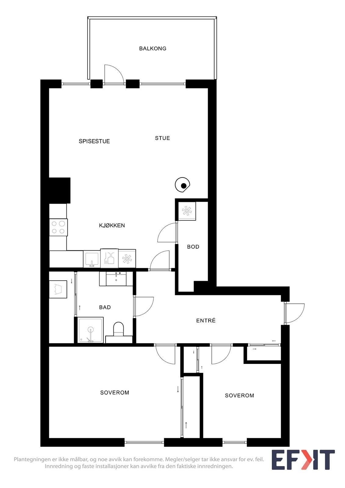Innendørs bod blir brukt som spisskammers/ lagring Galleribilde