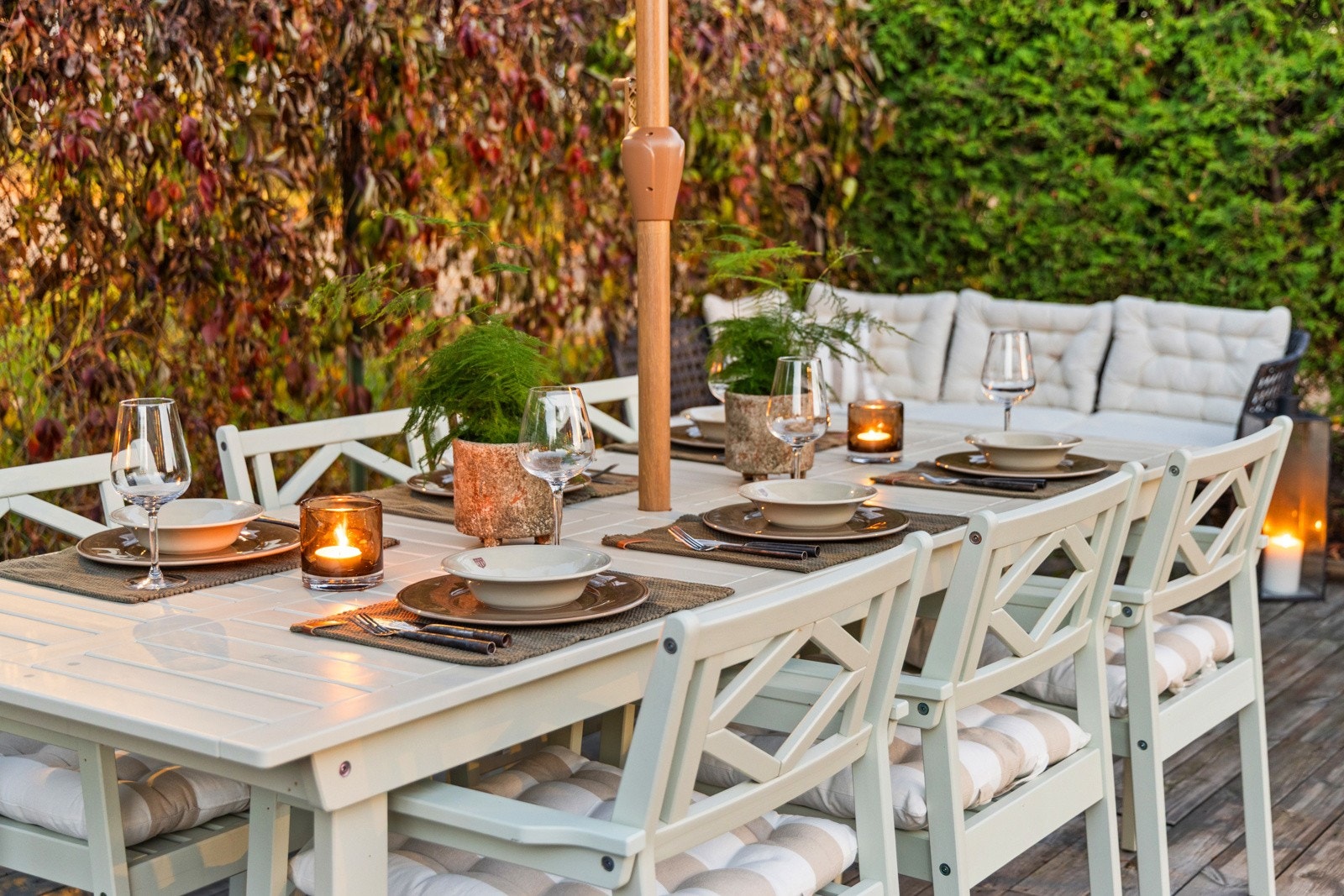 God plass til å invitere familie og venner på fineste sommerdagene. Galleribilde