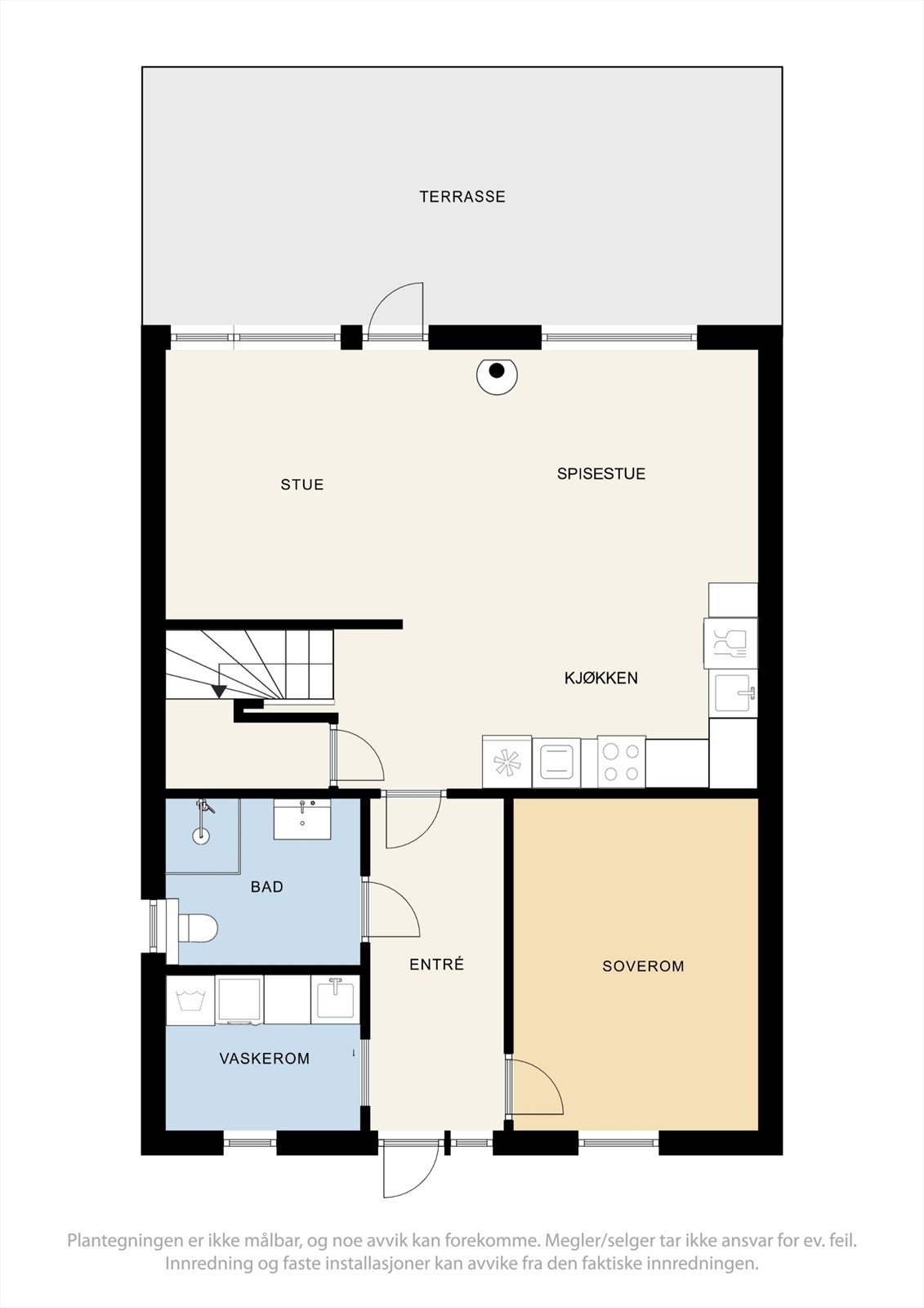 Plantegning 1. etasje Galleribilde