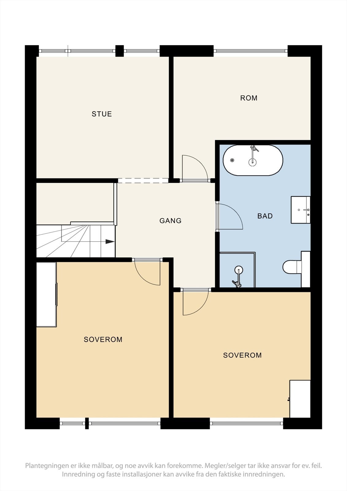 Plantegning 2. etasje Galleribilde