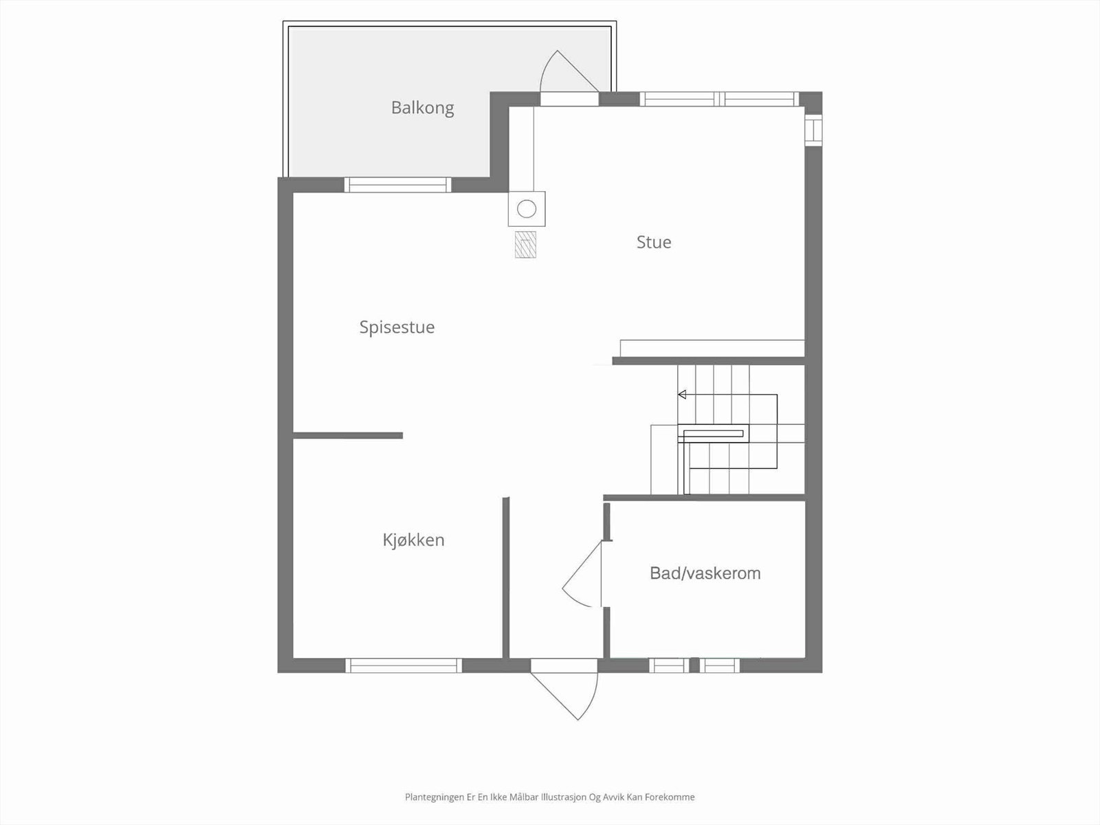 - Plantegning hovedetasje - Galleribilde