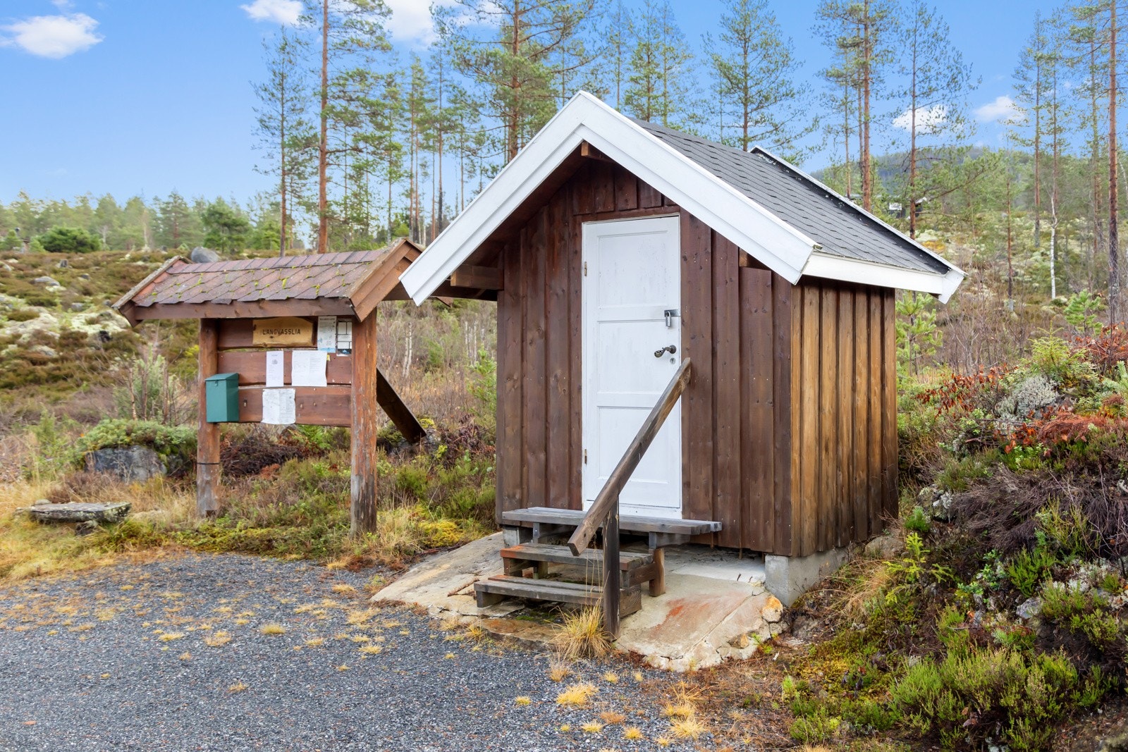 Felles pumpehus i hytteområdet. Galleribilde